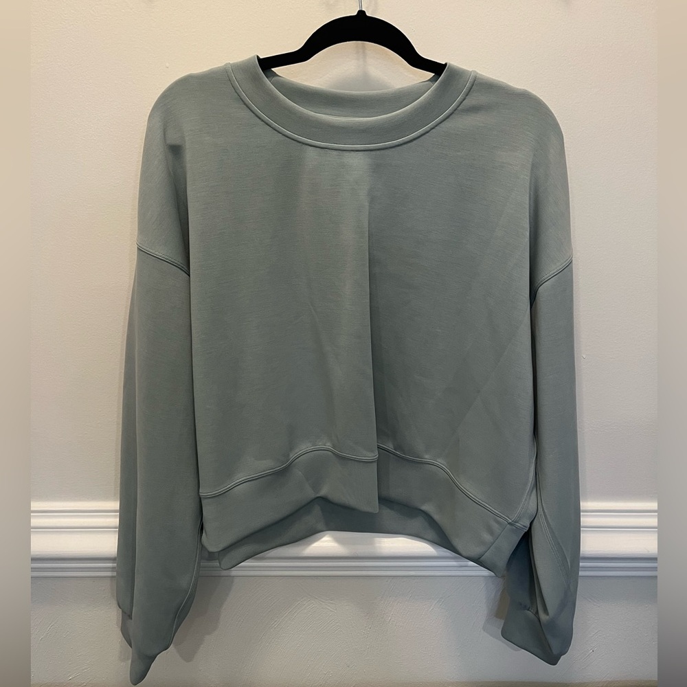 Lululemon softstreme oversized crop Sweatshirt